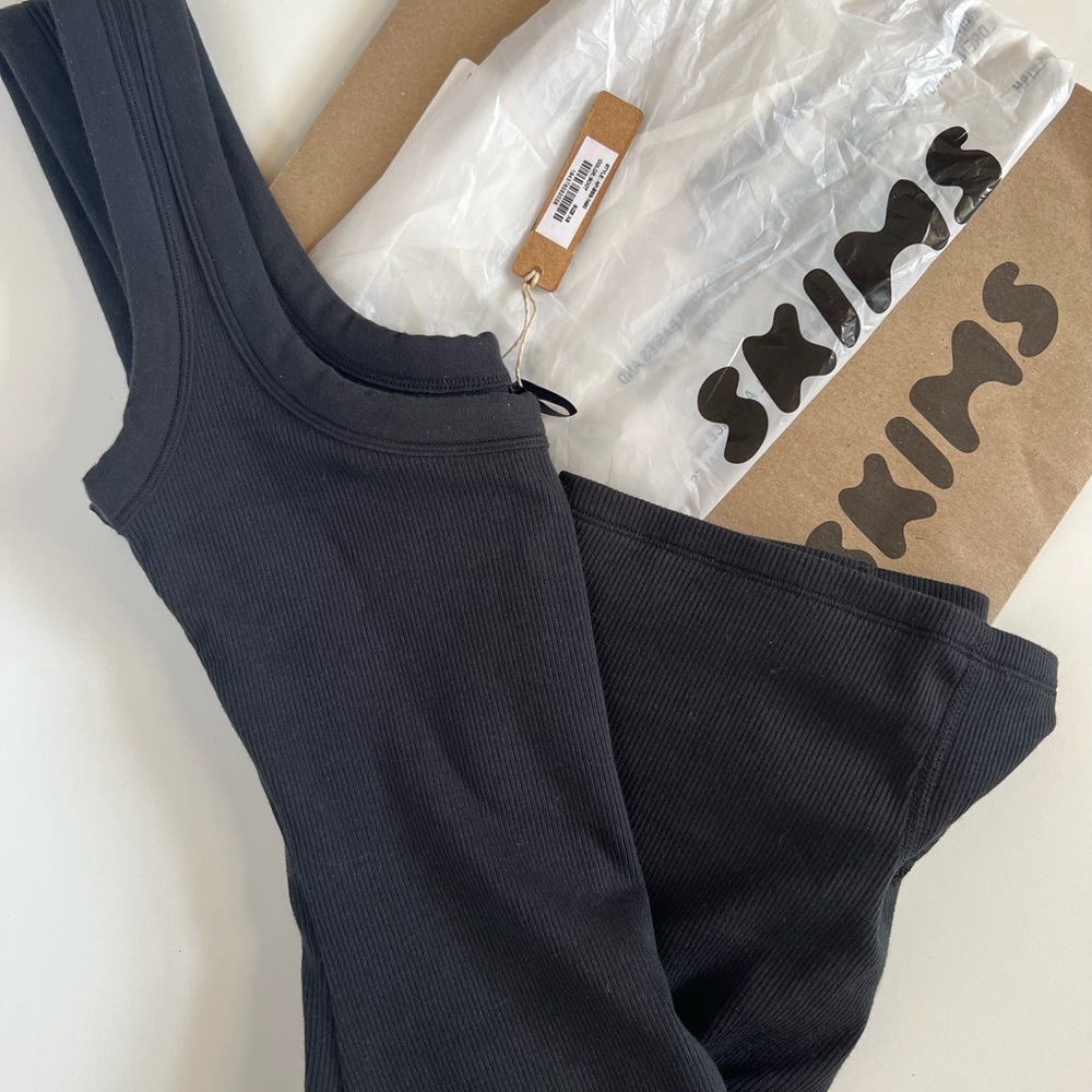 SKIMS Cotton Rib Onesie-XS-Brand New with Tags!